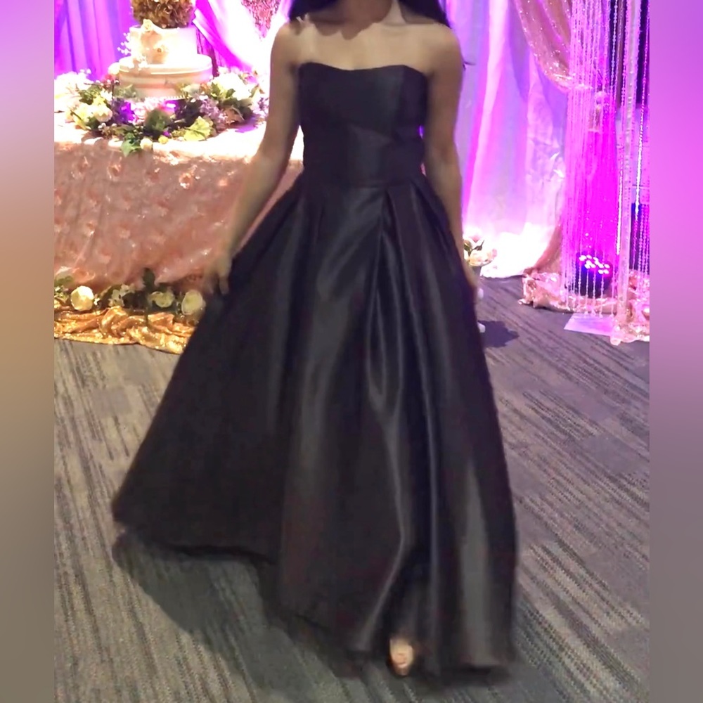 Strapless prom dress
